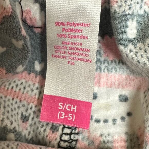 No Boundaries Snowman Christmas Leggings Size Small Red White Black - Picture 4 of 7